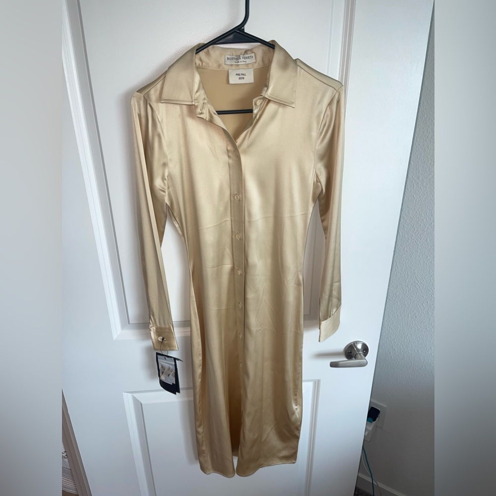 Bottega Veneta Women’s Collared Button Front Dress (NEW)